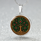 Celtic Tree of Life Pendant Necklace - Holly December Birth Flower Jewelry