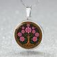 Celtic Tree of Life Pendant Necklace - Cosmos October Birth Flower Jewelry