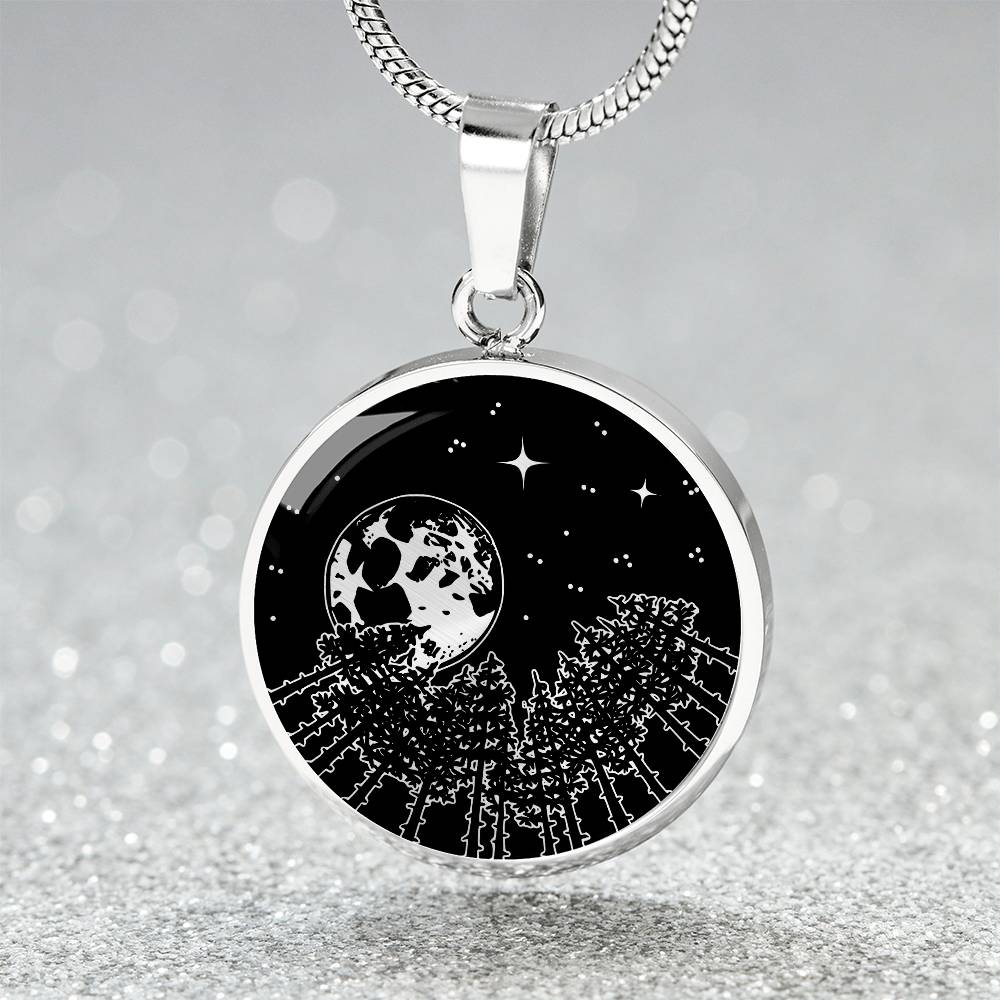 Silver Moon Necklace