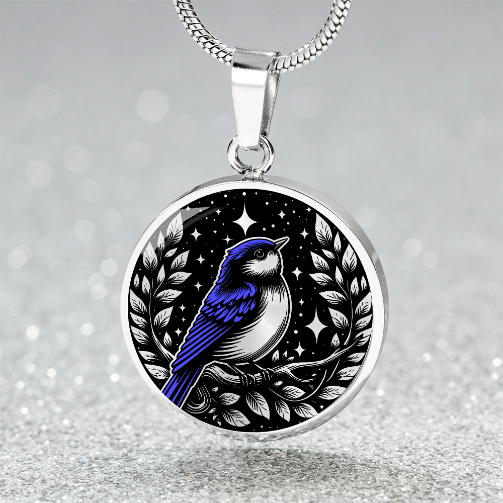 Eastern Bluebird Necklace