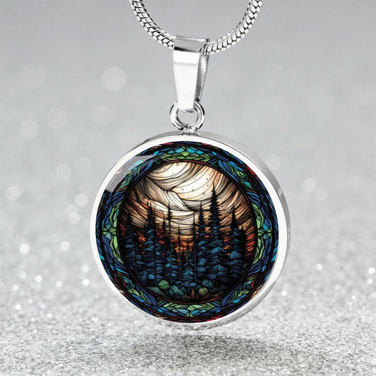 Nature Necklace Pine Tree Pendant