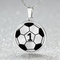 Soccer Necklace Gold - Silver Soccer Ball Pendant - Football Necklace For Mom or Dad - Soccer Jewelry For Girl & Boy - Soccer Charm Necklace
