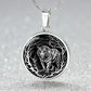 Silver Tiger Necklace - Forest Charm Pendant Jewelry