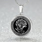 Celtic Carnation Birth Flower Necklace