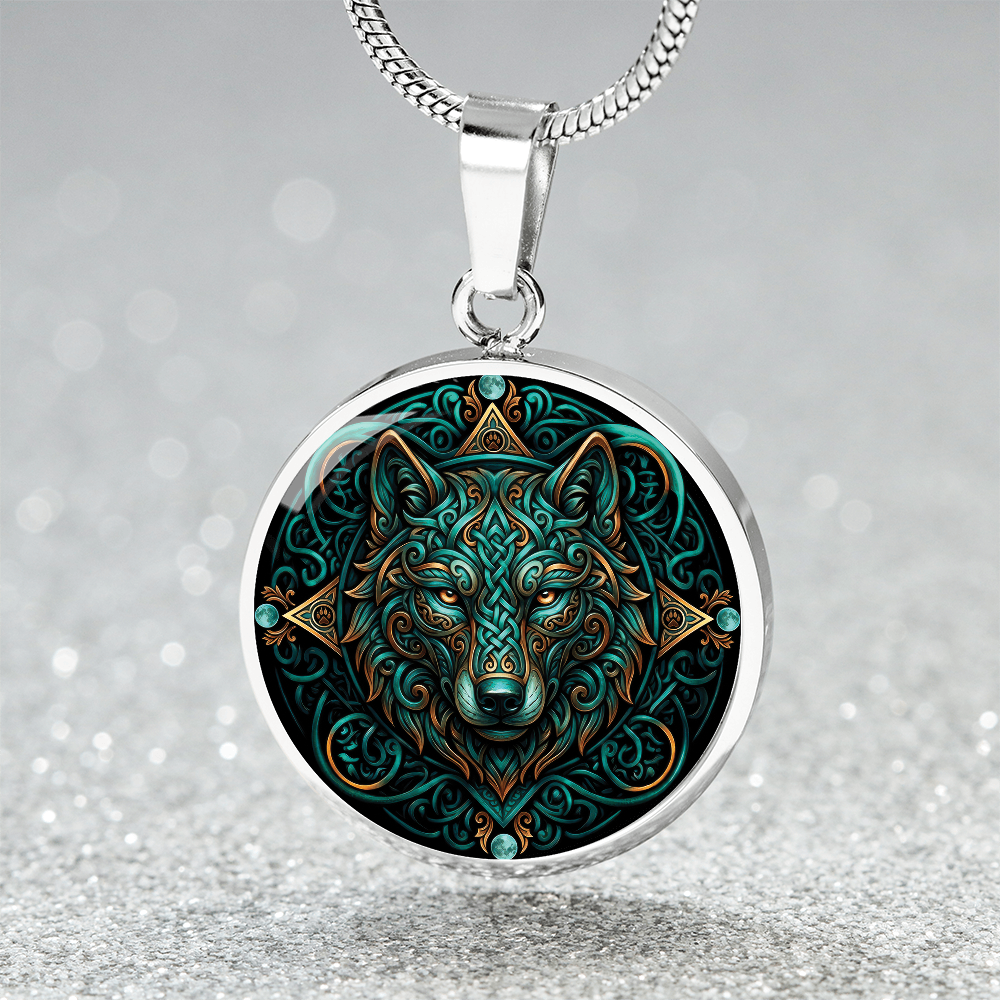 Celtic Wolf Necklace - Symbolizing Guardianship and Protection