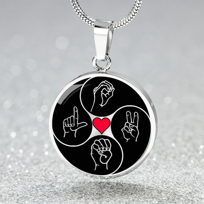 Love Sign Language Necklace