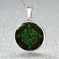 Green Celtic Knot Necklace - Romantic Pendant Jewelry