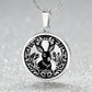 Engraved Jackalope Pendant