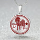 Silver 2024 Horse Necklace