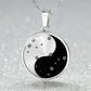 Gemini Yin Yang Pendant Necklace - Zodiac Constellation Jewelry