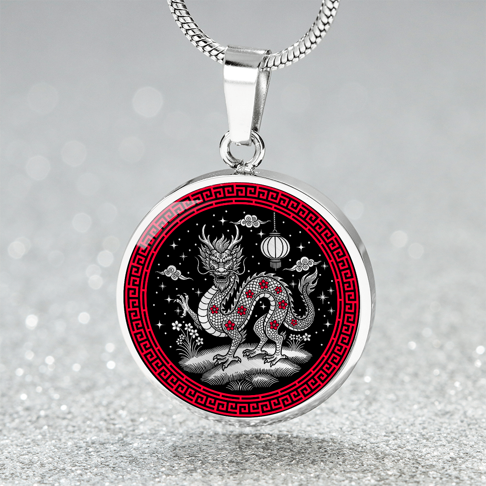 Dragon Necklace - Chinese Zodiac Charm Pendant