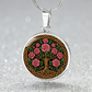 Celtic Tree of Life Pendant Necklace - Rose June Birth Flower Jewelry