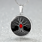Tree of Life Necklace - Red Birthstone Design