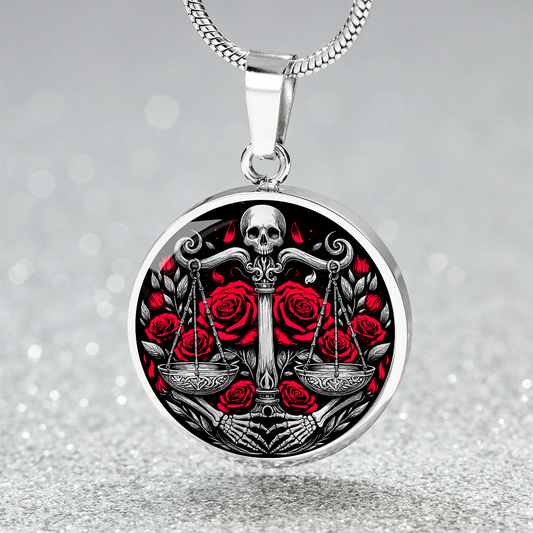 Gothic Libra Zodiac Necklace