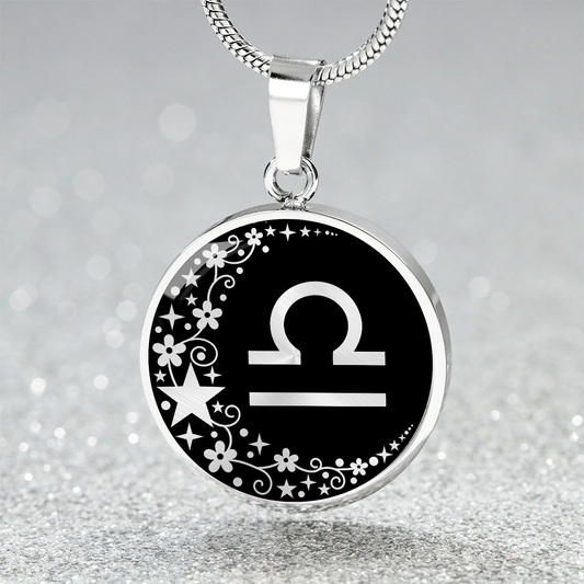 Libra Zodiac Pendant Necklace
