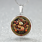 An Elegant silver pendant Year of the Rabbit and Year of the Dragon Necklace. The colors are yellow, Red and Black . This jewelry offers personalization with an engraving option for a name.