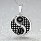 Pisces & Capricorn Necklace, Yin Yang Couples Zodiac Jewelry