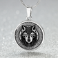 Celtic Wolf Necklace, Personalized Celtic Jewelry, Engraved Fenrir Viking Gift For Her & Him, Gold Animal Spirit Companion, Dog Lover Charm Pendant