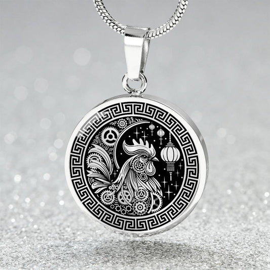 Metal Rooster Necklace