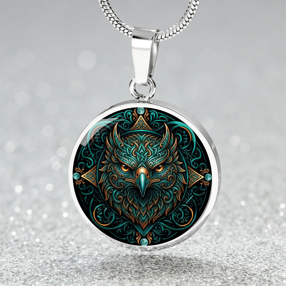 Celtic Hawk Necklace – Symbolizing Vision and Spiritual Guidance