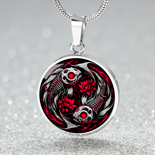 Gothic Pisces Zodiac Necklace