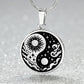 Sun and Moon Necklace, Yin Yang Jewelry