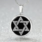 Silver Star of David Necklace Pendant