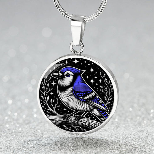 Blue Jay Necklace
