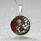 Rose Yin Yang Necklace - June Birth Month Flower Pendant Jewelry