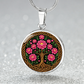 Celtic Tree of Life Pendant Necklace - Peony November Birth Flower Jewelry