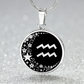 Aquarius Zodiac Pendant Necklace