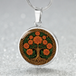 Celtic Tree of Life Pendant Necklace - Marigold October Birth Flower Jewelry