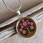 Celtic Tree of Life Pendant Necklace - Cosmos October Birth Flower Jewelry