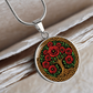 Celtic Tree of Life Pendant Necklace - Poppy August Birth Flower Jewelry
