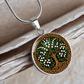 Celtic Tree of Life Pendant Necklace - Lily of the Valley May Birth Flower Jewelry