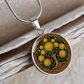 Celtic Tree of Life Pendant Necklace - Chrysanthemum November Birth Flower Jewelry