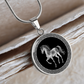 Horse Necklace Chinese Zodiac Animal Pendant Jewelry