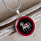 Horse Necklace Chinese Zodiac Pendant Jewelry