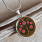 Celtic Tree of Life Pendant Necklace - Carnation January Birth Flower Jewelry