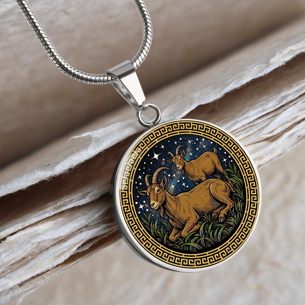 Goat Necklace - Couples Chinese Zodiac Animal Pendant Jewelry