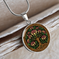 Celtic Tree of Life Pendant Necklace - Honeysuckle June Birth Flower Jewelry