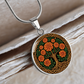 Celtic Tree of Life Pendant Necklace - Marigold October Birth Flower Jewelry