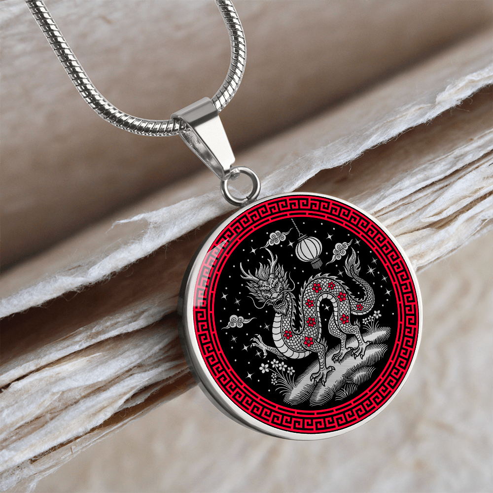 Dragon Necklace - Chinese Zodiac Charm Pendant