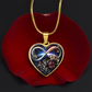 Infinity Honeysuckle Necklace Red