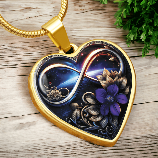 Infinity African Violet Necklaces