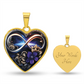 Infinity African Violet Necklaces
