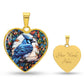 Blue Jay Necklace, Golden Bird Necklace, Engraved Bluejay Spirit Companion Jewelry Gifts For Her, Valentines Gift & Mothers Day Necklace
