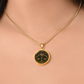 Celtic Tree of Life Pendant Necklace - Honeysuckle June Birth Flower Jewelry