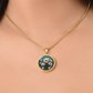 Cosmos Pendant Necklace - October Birth Flower Jewelry