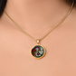 Rose Yin Yang Necklace - June Birth Month Flower Pendant Jewelry